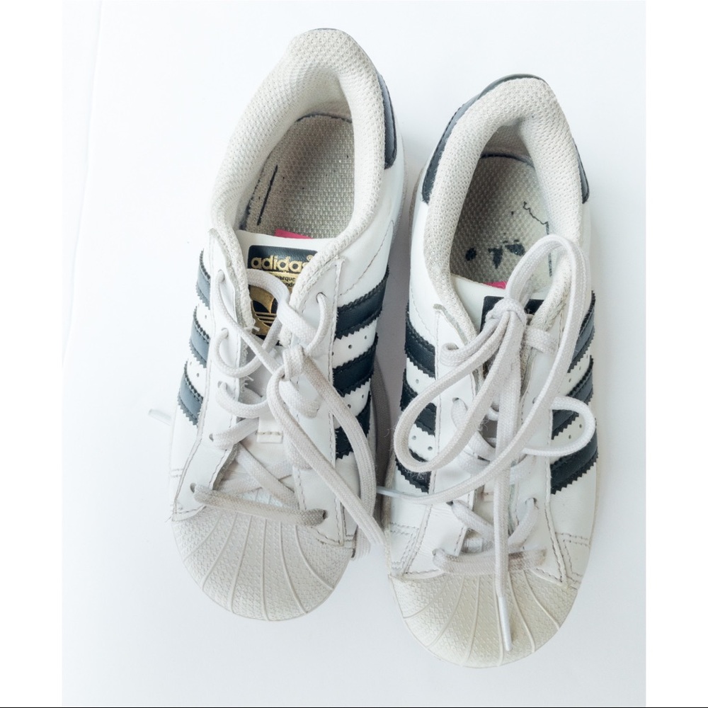 Adidas Size 12 Black and White Running Shoes